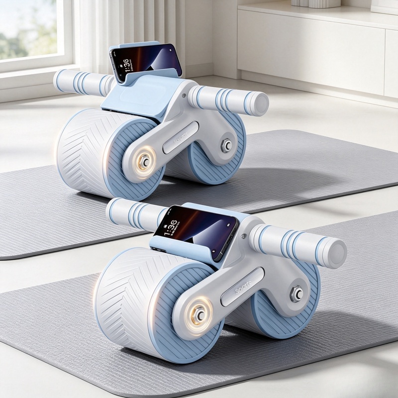Ab Roller Wheel With Elbow Support - Wałek do ćwiczeń mięśni brzucha z