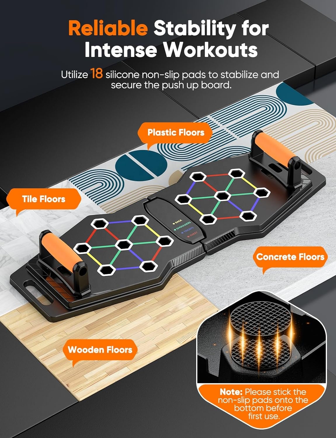 Pilates Bar Kit With Resistance Bands - Wielofunkcyjny, składany zestaw do ćwiczeń na