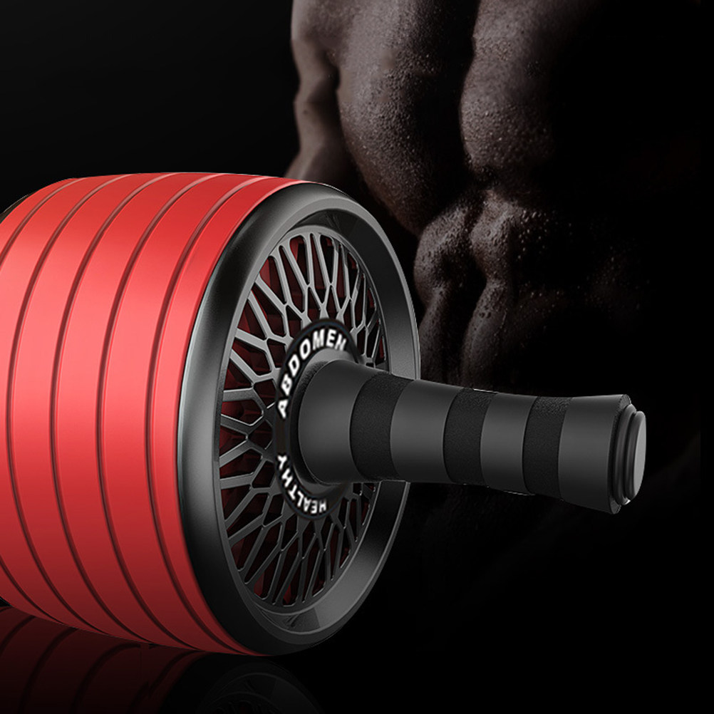 Ciche kółko do ćwiczeń, czerwo – Ab Roller Wheel With Elbow Support recenzja i cena