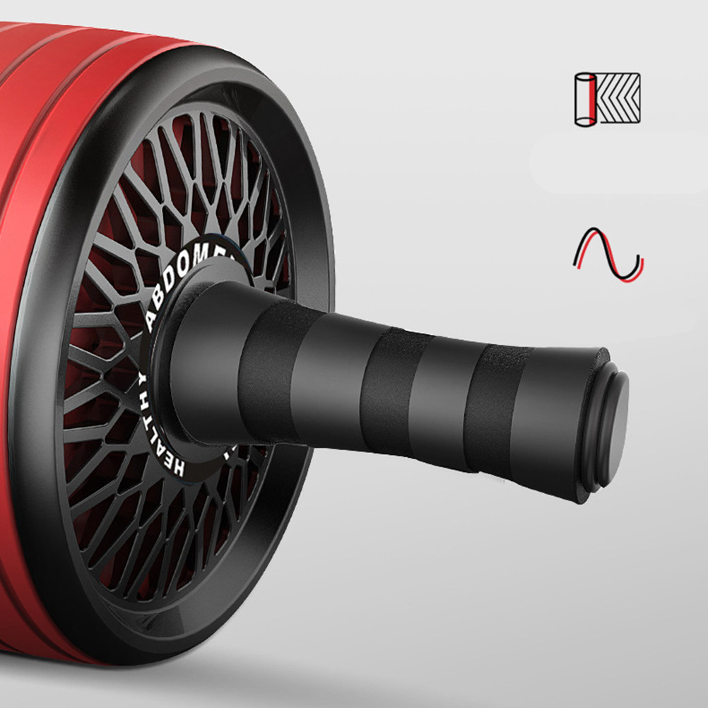 Ciche kółko do ćwiczeń, czerwo – Ab Roller Wheel With Elbow Support recenzja i cena
