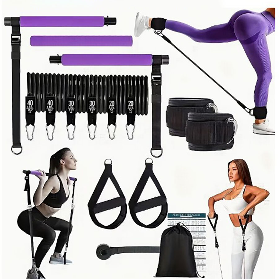 Zestaw do ćwiczeń z taśmami op – Pilates Bar Kit With Resistance Bands recenzja i cena