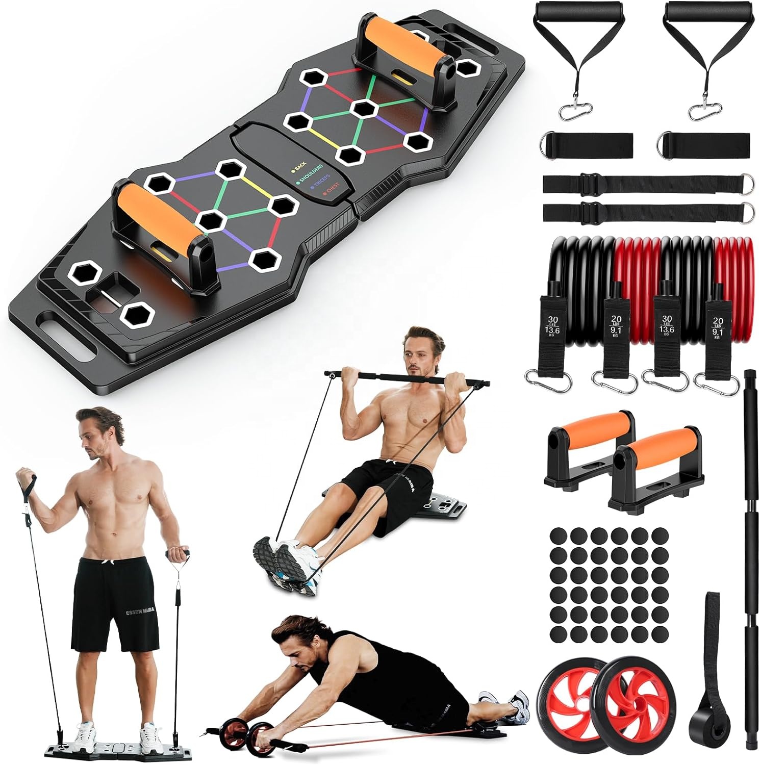 Wielofunkcyjny, składany zesta – Pilates Bar Kit With Resistance Bands recenzja i cena