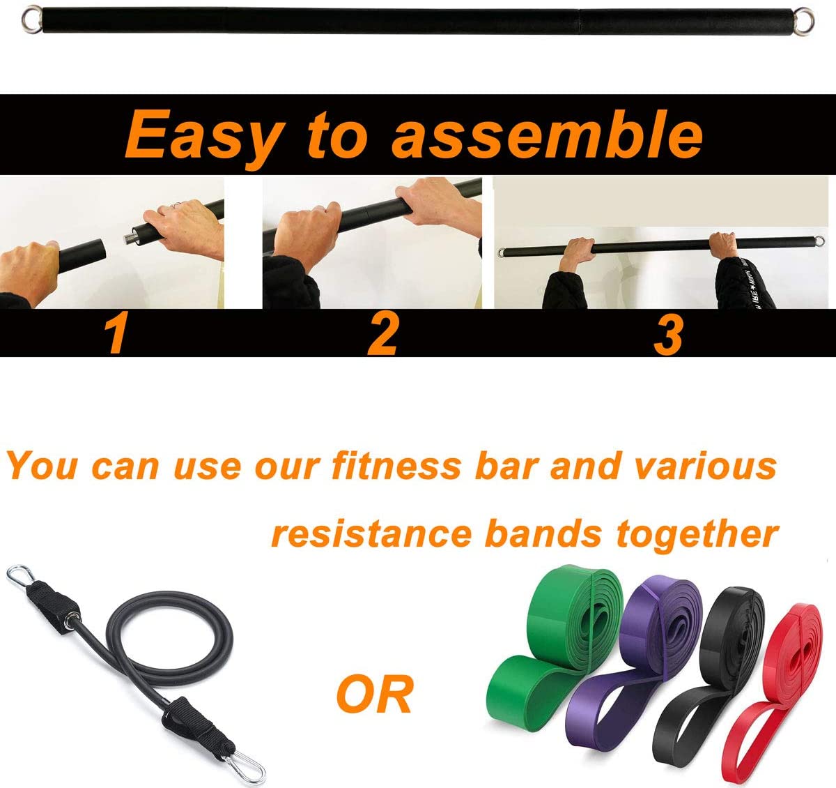 150lb Fitness Booty opaska ela – Pilates Bar Kit With Resistance Bands recenzja i cena